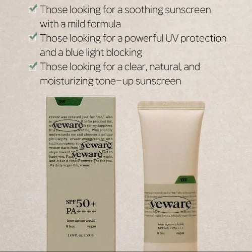 VEWARE – Tone Up Sun Cream SPF50+ PA++++ 50ml